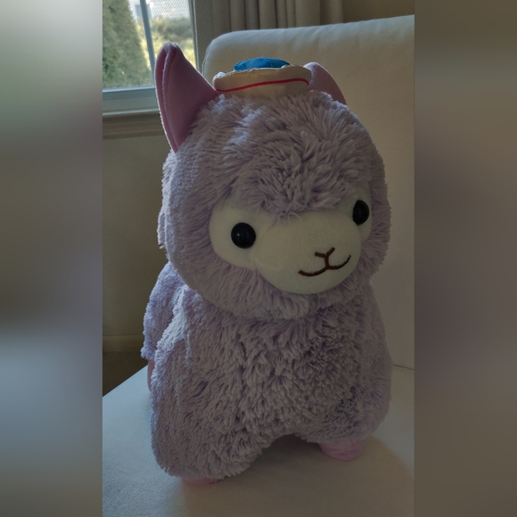 Plush Purple Llama Stuffed Animal - Picture 2 of 3